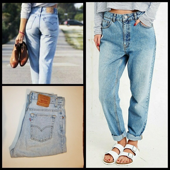 levi's tapered mom jeans